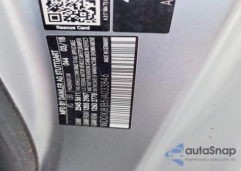 2018 Mercedes-Benz S 63 Amg z USA, uszkodzony, nr VIN WDDXJ8JB5JA033846